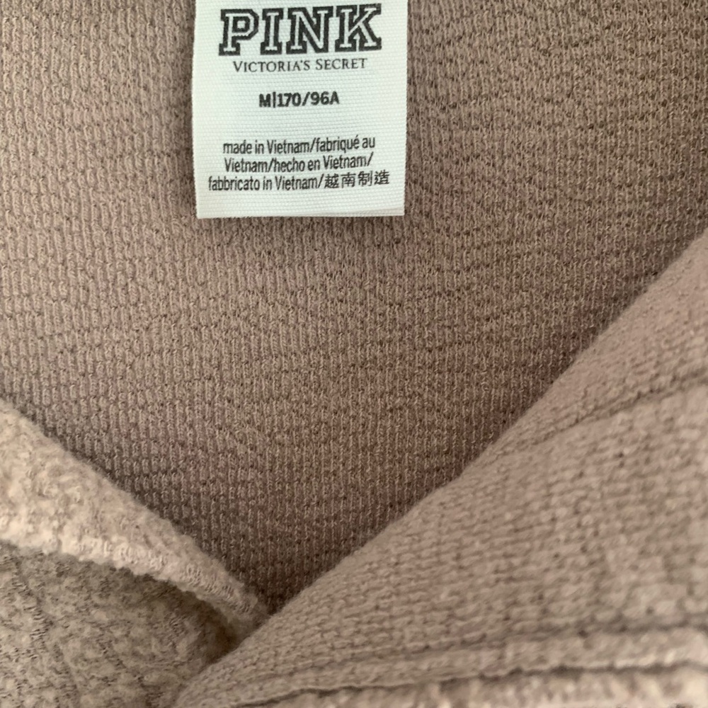 PINK Victoria's Secret Nubby Fleece Shirt/Shacket Sz M Super Nice! - Picture 3 of 4